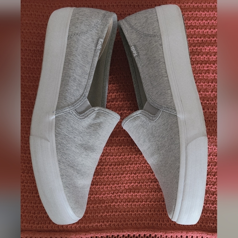 Keds Women's Dream Foam Triple Decker Platform Slip-On Shoes Washed Gray Sz 9.5 — image 2 of 8